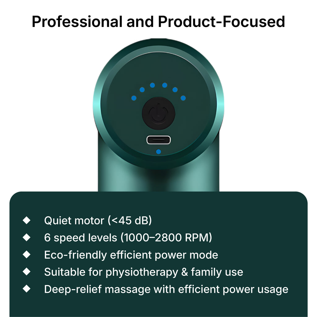 Zodivine PowerPro Massage Gun (Green Edition)