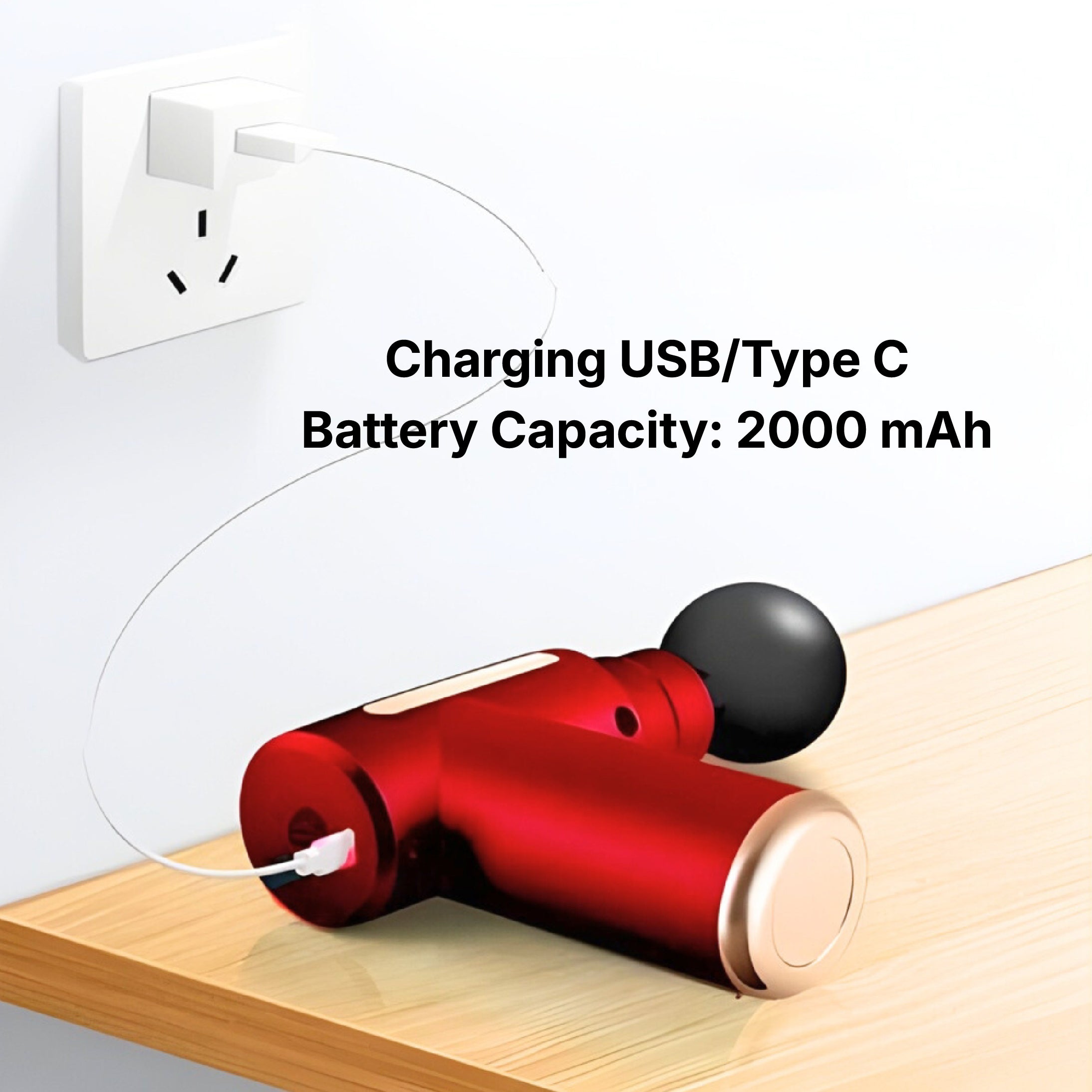 Zodivine  PowerPro  Massage  Gun  (Red Edition)